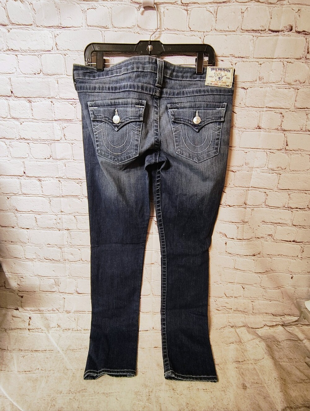 True Religion Women's Skinny Flap Pocket Y2K Skinny Jeans 32